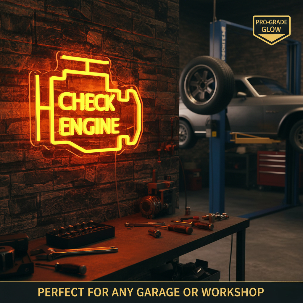 Check Engine  Neon LED Light – - Auto Repair Shop Open avis et prix