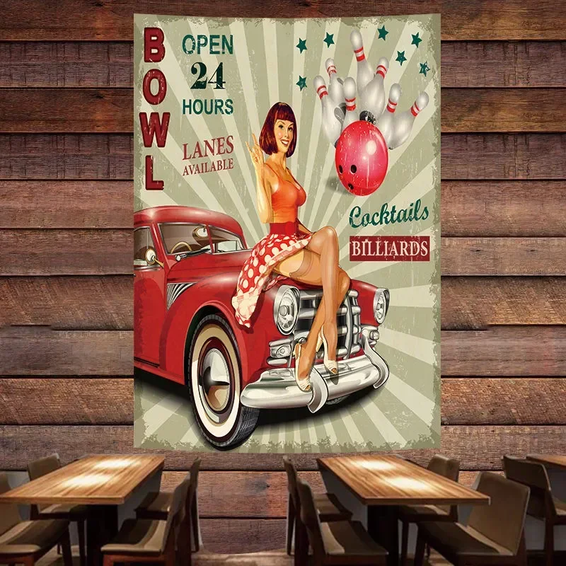 BOWL OPEN 24 HOURS Vintage Car - Auto Repair Shop Open avis et prix